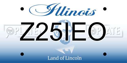 Z25IEO Illinois License Plate