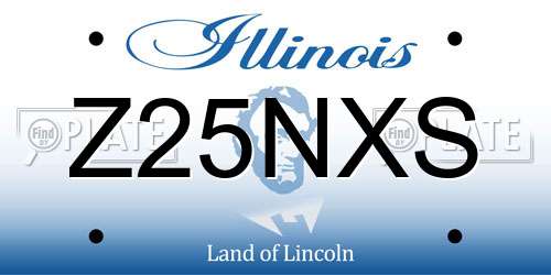 Z25NXS Illinois License Plate