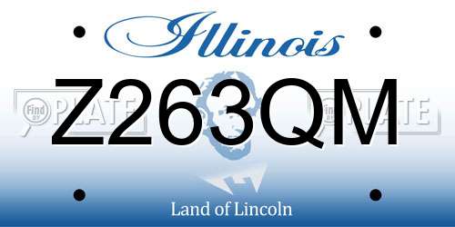 Z263QM Illinois License Plate