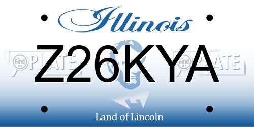 Z26KYA Illinois License Plate