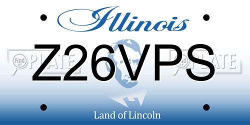 Z26VPS Illinois License Plate