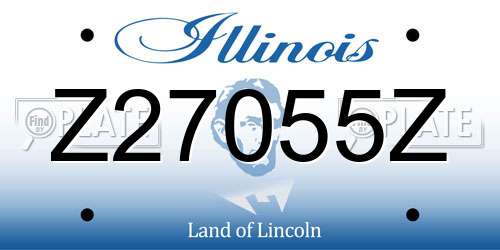 Z27055Z Illinois License Plate