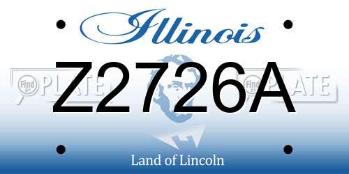 Z2726A Illinois License Plate