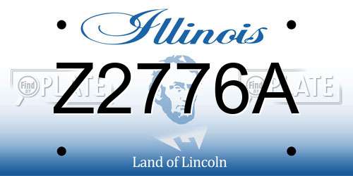 Z2776A Illinois License Plate