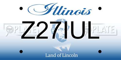Z27IUL Illinois License Plate