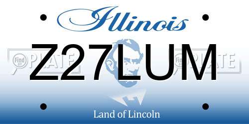 Z27LUM Illinois License Plate