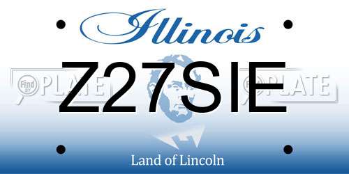 Z27SIE Illinois License Plate