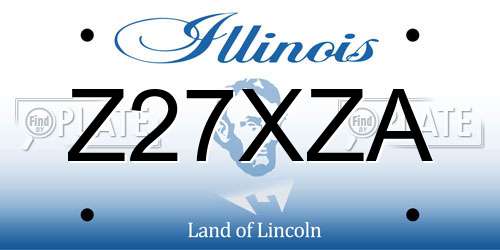 Z27XZA Illinois License Plate