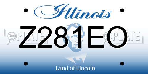 Z281EO Illinois License Plate