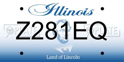 Z281EQ Illinois License Plate