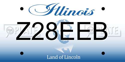Z28EEB Illinois License Plate
