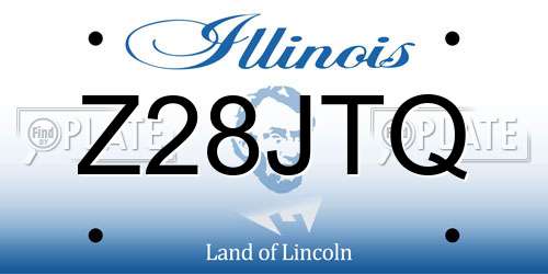 Z28JTQ Illinois License Plate