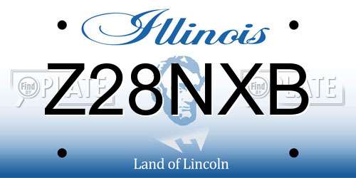 Z28NXB Illinois License Plate