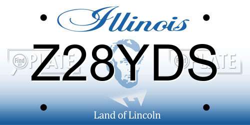 Z28YDS Illinois License Plate