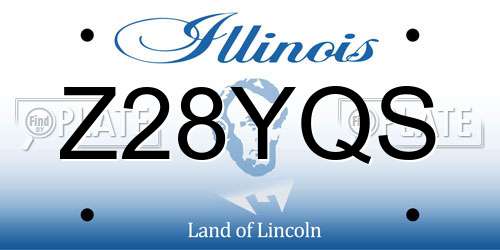 Z28YQS Illinois License Plate