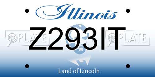 Z293IT Illinois License Plate