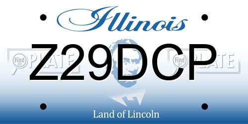 Z29DCP Illinois License Plate