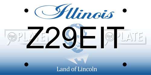 Z29EIT Illinois License Plate