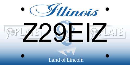 Z29EIZ Illinois License Plate