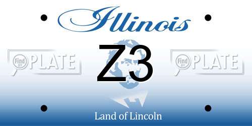 Z3 Illinois License Plate