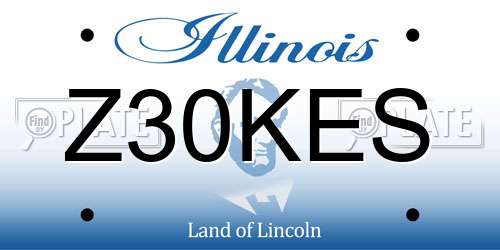 Z30KES Illinois License Plate