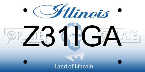 Z31IGA Illinois License Plate