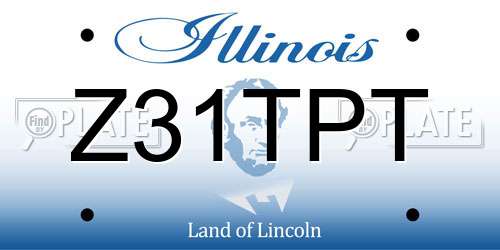 Z31TPT Illinois License Plate