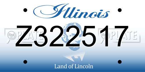 Z322517 Illinois License Plate