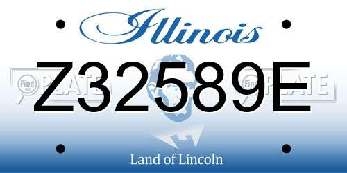 Z32589E Illinois License Plate