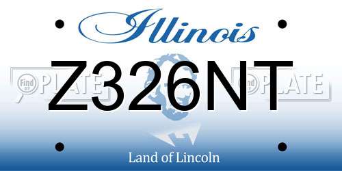 Z326NT Illinois License Plate