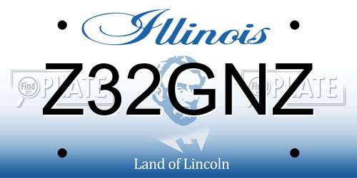 Z32GNZ Illinois License Plate