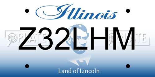 Z32LHM Illinois License Plate