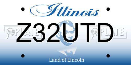 Z32UTD Illinois License Plate