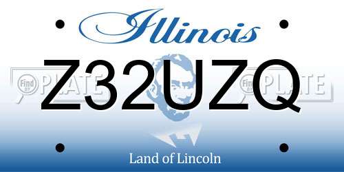 Z32UZQ Illinois License Plate
