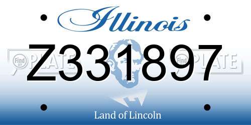 Z331897 Illinois License Plate