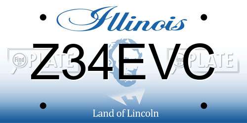 Z34EVC Illinois License Plate