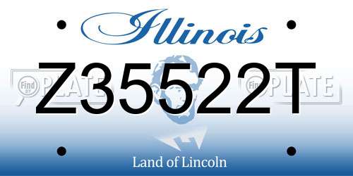 Z35522T Illinois License Plate