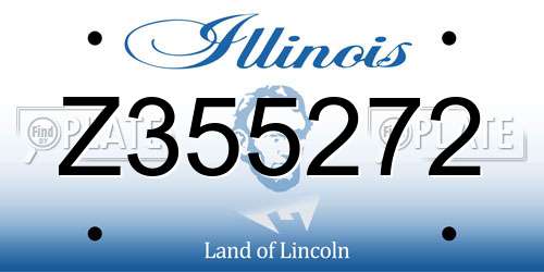 Z355272 Illinois License Plate