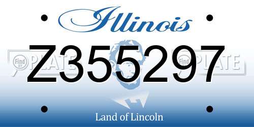 Z355297 Illinois License Plate