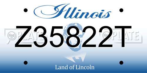 Z35822T Illinois License Plate