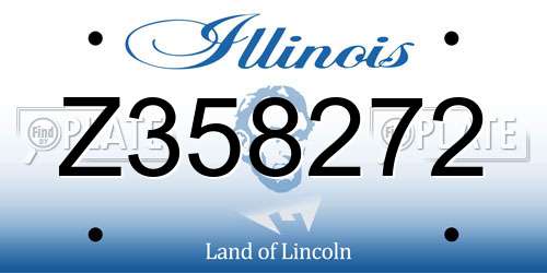 Z358272 Illinois License Plate