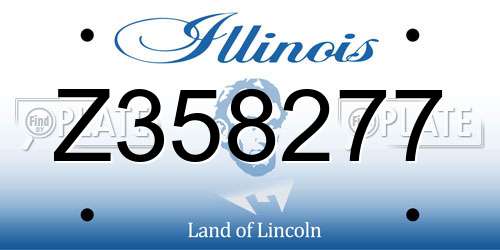 Z358277 Illinois License Plate