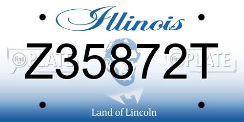 Z35872T Illinois License Plate