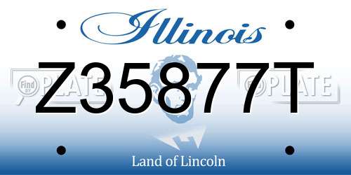 Z35877T Illinois License Plate