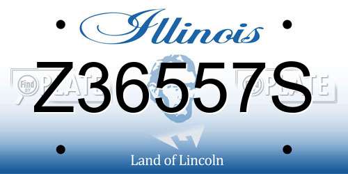 Z36557S Illinois License Plate