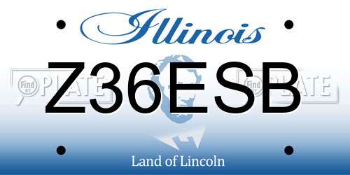 Z36ESB Illinois License Plate