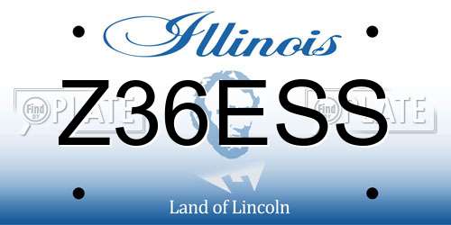 Z36ESS Illinois License Plate