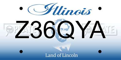 Z36QYA Illinois License Plate