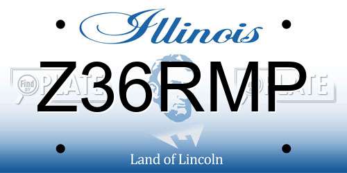 Z36RMP Illinois License Plate