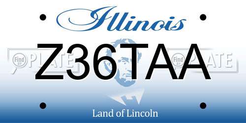 Z36TAA Illinois License Plate